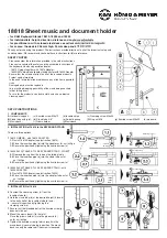 Предварительный просмотр 3 страницы Konig & Meyer 18818 Quick Start Manual