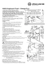 Konig & Meyer 18820 Omega Pro Quick Start Manual preview