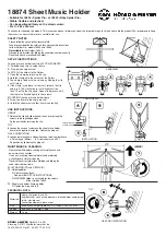 Предварительный просмотр 2 страницы Konig & Meyer 18874 Quick Start Manual