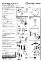 Preview for 2 page of Konig & Meyer 18878 Manual