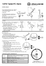 Предварительный просмотр 4 страницы Konig & Meyer 19776 Quick Start Manual