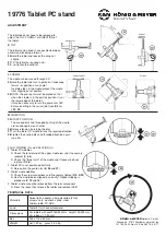 Предварительный просмотр 8 страницы Konig & Meyer 19776 Quick Start Manual