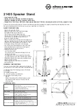 Preview for 3 page of Konig & Meyer 21435 Quick Start Manual