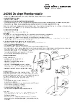 Konig & Meyer 26795 Quick Manual предпросмотр