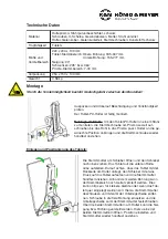 Preview for 2 page of Konig & Meyer Biobased 19765 Installation Instructions Manual