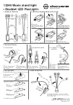 Preview for 2 page of Konig & Meyer Double4 LED FlexLight Manual