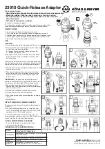 Предварительный просмотр 2 страницы Konig & Meyer Quick-Release Adapter 23910 Quick Start Manual