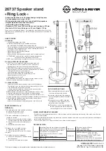 Preview for 3 page of Konig & Meyer Ring Lock 26737 Manual