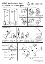 Предварительный просмотр 2 страницы Konig & Meyer T-Model LED FlexLight Manual