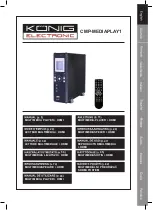 Preview for 1 page of König Electronic CMP MEDIAPLAY1 Manual