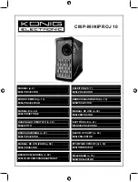 Предварительный просмотр 1 страницы König Electronic CMP-MINIPROJ10 Manual