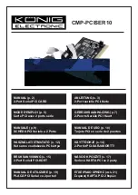 Preview for 1 page of König Electronic CMP-PCISER10 Manual