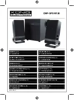 Preview for 1 page of König Electronic CMP-SPSW120 Manual