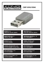 König Electronic CMP-WNUSB40 Manual предпросмотр