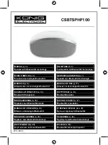 König Electronic CSBTSPHF100 Manual preview