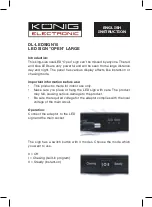 Preview for 1 page of König Electronic DL-LEDSIGN10 Instruction Manual