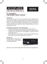 Preview for 4 page of König Electronic DL-LEDSIGN20 Instructions Manual