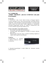 Preview for 21 page of König Electronic DL-LEDSIGN20 Instructions Manual