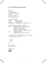 Preview for 31 page of König Electronic DL-LEDSIGN20 Instructions Manual