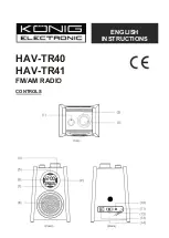 König Electronic HAV-TR40 Instructions preview