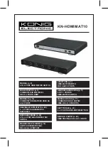 Предварительный просмотр 1 страницы König Electronic KN-HDMIMAT10 Manual