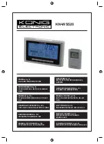 Preview for 1 page of König Electronic KN-WS520 Manual