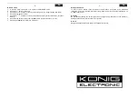 Preview for 4 page of König Electronic MP4-PLAY10/SD Instructions