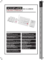 Preview for 1 page of König Electronic SEC-ALARM200 Manual