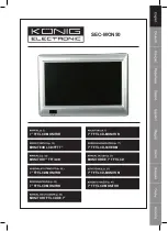 König Electronic SEC-MON50 Manual preview