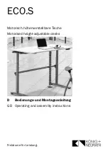 Preview for 1 page of Konig + Neurath ECO.S Series Operating And Assembly Instructions Manual