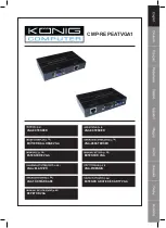 Preview for 1 page of Konig CMP-REPEATVGA1 Manual