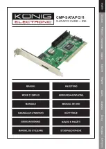 Preview for 1 page of Konig CMP-SATAPCI11 Manual