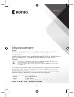 Предварительный просмотр 7 страницы Konig CSBTRCVR100 Manual