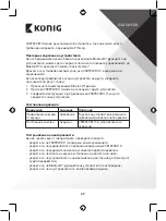 Предварительный просмотр 69 страницы Konig CSBTRCVR110 Manual