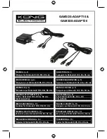 Konig GAM3DS-ADAPT10 Manual preview