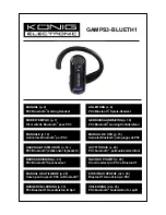 Konig GAMPS3-BLUETH1 User Manual preview