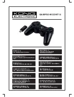 Preview for 1 page of Konig GAMPS3-WCONT12 Manual