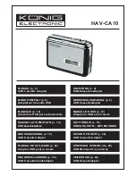 Preview for 1 page of Konig HAV-CA10 Manual