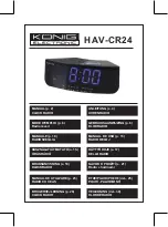 Preview for 1 page of Konig HAV-CR24 Manual