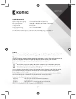 Предварительный просмотр 7 страницы Konig HAV-SR42 Manual