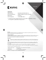 Предварительный просмотр 16 страницы Konig HAV-SR42 Manual