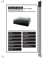 Konig HAV-TT10USB Manual preview
