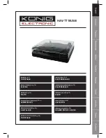 Preview for 1 page of Konig HAV-TT10USB Manual