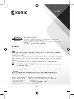 Preview for 67 page of Konig KN-BM40 Manual