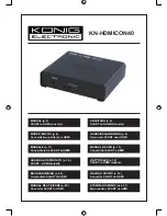 Konig KN-HDMICON40 Manual preview