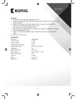 Preview for 4 page of Konig KN-MICW512 Manual