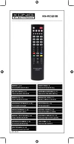 Preview for 1 page of Konig KN-RCU20B Manual