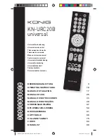 Konig KN-URC20B Operating Instructions Manual предпросмотр