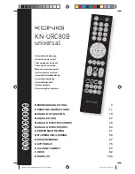 Preview for 1 page of Konig KN-URC80B Operating Instructions Manual