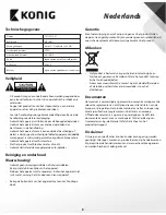 Preview for 8 page of Konig SAS-CARCAM10 User Manual